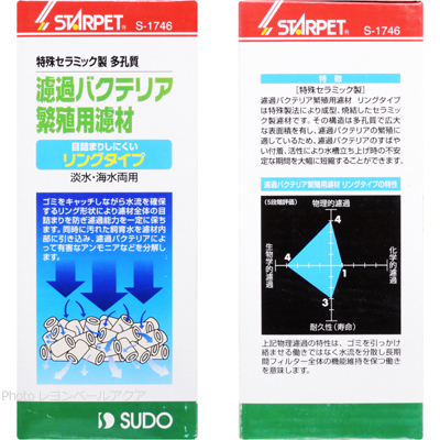 濾過バクテリア繁殖用濾材 リングタイプ 0.8Lの特徴と特性